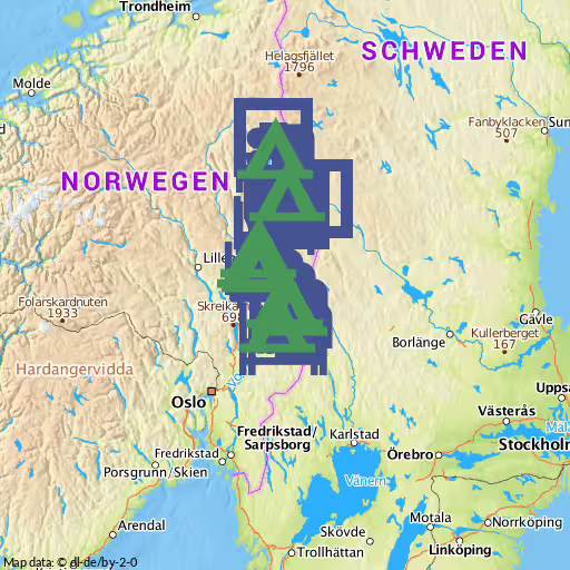 Ställplatser Innlandet