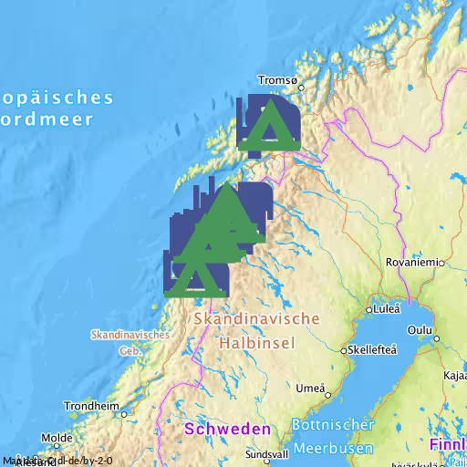 Ställplatser Nordland - Nordlánnda